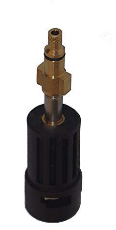 T&F Karcher K-Series Female to Parkside Nilfisk/Gerni Pressure Washer Conversion Adapter 1/4 Black Plastic with Brass Insert Adapter