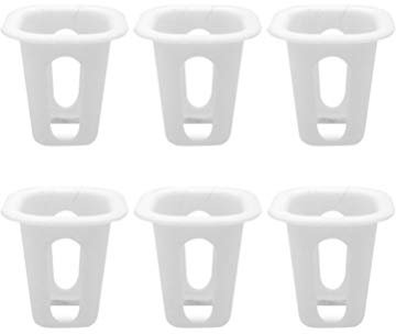 Cabilock 50 Stück quadratische Netztöpfe für Hydrokultur, Aquaponik, Saatgut, Pflanzmittel für Hydrokultur, Aquaponik, Orchideen
