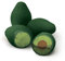 Genuine Fred Avocado Radiergummi, 4 Stück, Grün