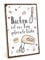 TypeStoff Holzschild mit Spruch – Backen – im Vintage-Look mit Zitat als Geschenk und Dekoration zum Thema Küche, Kuchen und Plätzchen - HS-00775