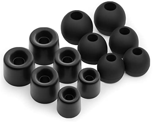 Okuli Set of 12 Memory Foam EarBuds & Silicone EarBuds Ear Tips For Earphones Headphones