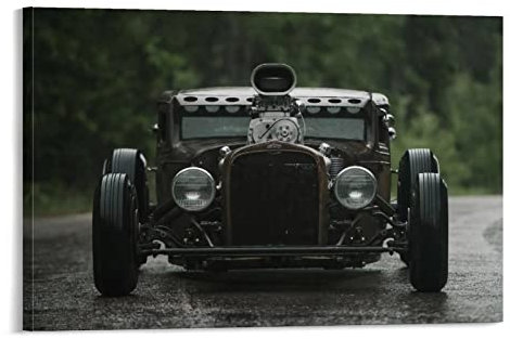 Auto-Poster Hot Rods Chevy Hot Rod 1931 Leinwand-Kunstposter und Wandkunstdruck, modernes Familienschlafzimmerdekor-Poster, 40 x 60 cm