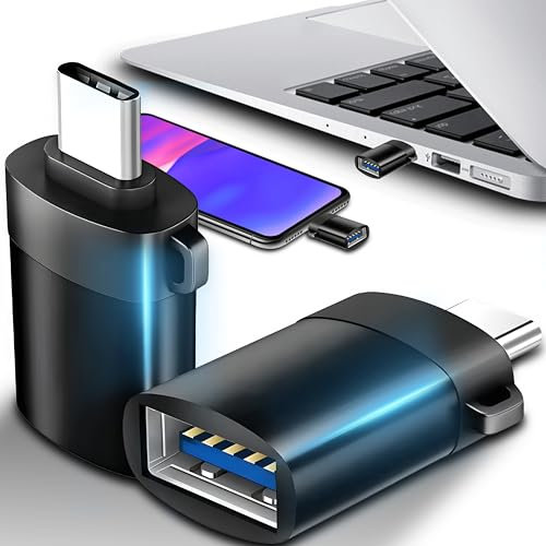 Retoo Adattatore da USB C a USB A 3.0, da USB di tipo C a USB, Thunderbolt 4/3 a USB femmina, trasferimento dati ad alta velocità, adattatore USB-C con OTG per smartphone, compatibile con tablet