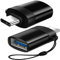 Retoo Adaptador USB C a USB A 3.0, USB C Hembra, Convertidor Cable Cargador, para Carga rápida y sincronización de Datos, Ideal para Smartphones, tabletas, Celulares, Portátil, PC, Negro