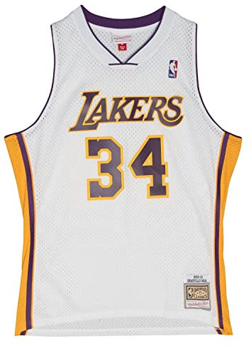 Mitchell & Ness Swingman Shaquille O'Neal Los Angeles Lakers Alternate 2002-03 White L