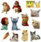 GTOTd Cat Meme Fridge Magnet (12 Pack). Gifts Merch Meme Decoartions Funny Magnet Bumper Sticker Decal Fridge Metal Magnet Flexible Reuseable Vinyl Magnetic Decor Teens