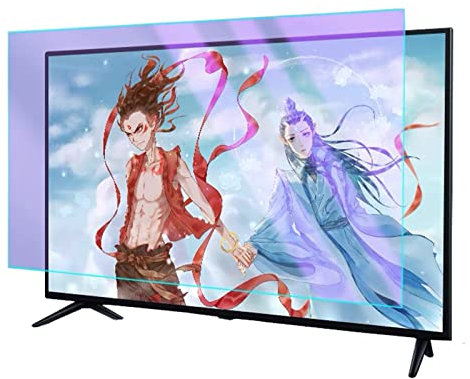 Household Anti-Glare TV Screen Protectors, Blocking Blue Light from 380 to 495Nm, Anti- UV Screen Protector Filter, for LCD, LED, 4K OLED & QLED HDTV,55in(1211x682mm)