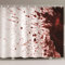 BOVZOX duschvorhang 120x180 Horror & Blut aus Polyester mit 12 Duschvorhangringe für Badezimmer wasserabweisend und Anti-Schimmel waschbare badvorhang