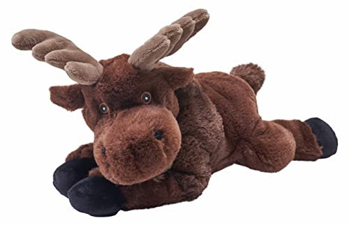 Wild Republic Ecokins Elch, Kuscheltier aus Stoff, Nachhaltiges Spielzeug, Baby Geschenk zur Geburt von Jungen und Mädchen, Stofftier 30 cm