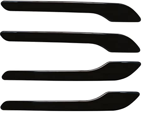 Tesla Model 3/Y Door Handle Decoration Cover 4 PCS ABS Plastic Around Scratch Guard ，Door Handle Protective Patch for Model 3Y2017-2023 Protection Door Handle (Glossy Black)