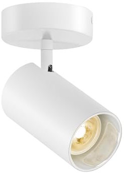 SLV ASTO TUBE |Deckenleuchte, Deckenspot, Aufbauleuchte, Innenbeleuchtung für Wohnzimmer, Schlafzimmer, Küche, Diele Kinderzimmer | Aluminium, zylindrisch, max. 1x10W, weiß