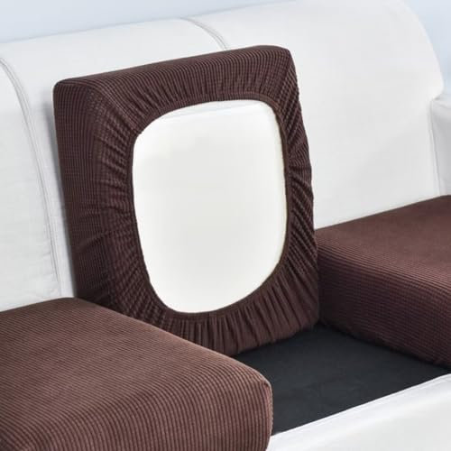 Sofa Sitzkissenbezug, Sofa Überzug Stretch, Sofakissen Schonbezüge Ersatz, Husse Überzug Bezug Für Sofa Sitzkissen, Couch mit Elastischem Boden, rutschfest Stoff Tartan