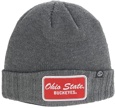 ZHATS NCAA Officially Licensed Beanie Hat Ranger Patch Brick Heather