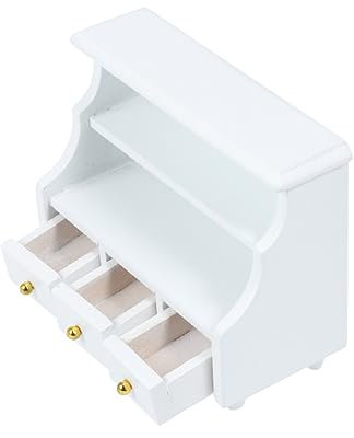 CHILDWEET Miniature Dollhouse Furniture 1stk Deko Möbel Minischrank Zubehör Für Kinderspielhäuser Handtuch Bambus Wooden Pocket Furniture