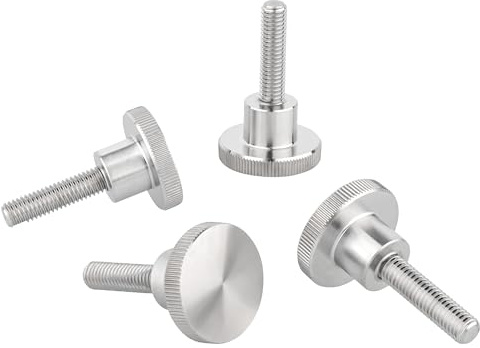 Ottertools - Rändelschraube DIN 464 | Gewinde: M3x12 mm | Edelstahl | 4 Stück