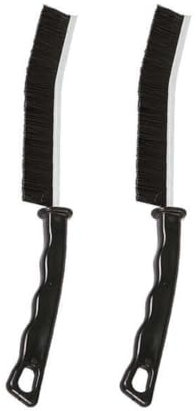 2 Pcs Zephy Crevice Cleaning Brush, Hard-Bristle Cleaning Brush UK, Multi-Purpose, Carpet Brush, Kitchen Gadgets 2023 New, Grout Cleaner, Grout Brush, Tile, Bathroom, Gap Cleaning Brush (Plastic)