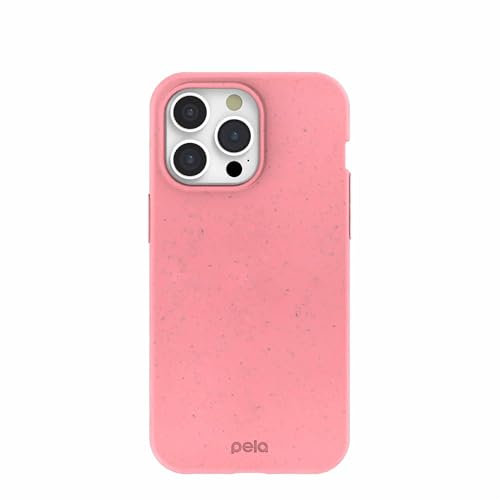 Pela Handyhülle für iPhone 15 Pro Max, Kaugummi-Pink, umweltfreundliche Schutzhülle, kompatibel mit iPhone 15 Pro Max