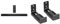 Hisense HS2100 2.1 Soundbar Home Theater System mit kabellosem Subwoofer & myWall Soundbar Wandhalterung HZ30L, Universale Soundbar Wandhalterung