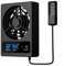 Ventilazione Rettili, Mini Ventilatore Piccoli USB con Display LCD Controllo Autom Attico Temperature per Anfibi Rettili Serpenti Tartarughe Serbatoio di Lucertole