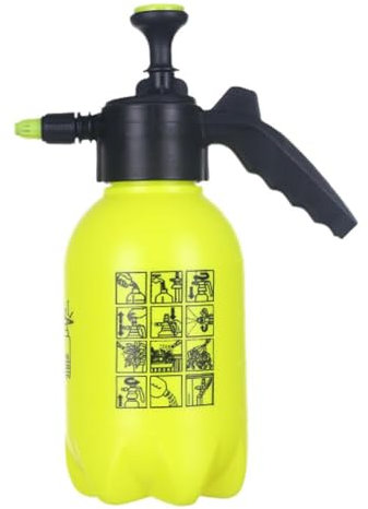 Pulverizador de presión manual de 2 l, boquilla de latón, bomba de jardín de mano, pulverizador para jardinería, pulverización de agua, limpieza de riego de coche