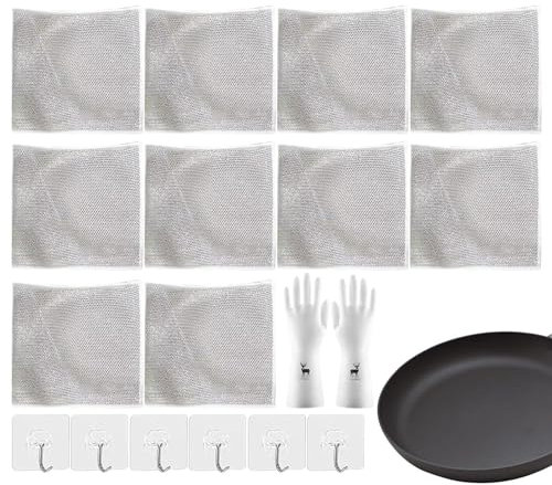 Trapos De Alambre Para Lavar Platos, Paño De Cocina De Alambre Que No Raya, Paños De Cocina Reutilizables, Trapos De Lavado Para Fregar El Piso Del Baño De La Cocina, 2024 Nuevos Trapos De Alambre Mul