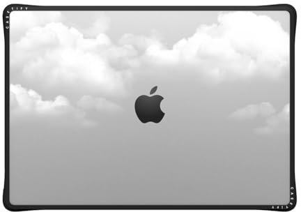 CASETiFY Impact MacBook Pro 16 Zoll (2021 & 2023) Hülle [verbessertes Schutzeckendesign/Belüftungsausschnitte/rutschfester Griff] – Wolken