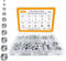 SAE 304 Stainless Steel Hex Nut,Hardware Nuts Sets,Metal Nuts,Steel Nut 4#40 6#32 8#32 10#24 10#32 12#24 1/4-20 5/16-18 3/8-16 1/2-13 (Silvery, SAE150pcs)