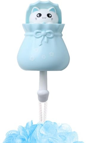 Crochets pour chats - Porte-clés, crochets muraux mignons | Peek-A-Boo Chat Ours Décor Animal, Crochets Pop-Up Autocollants, Cintres Muraux Décoratifs, Idéal pour Les Garçons Filles, Rangement