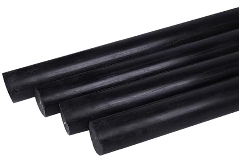 10 Stück hochtemperaturbeständiger massiver Glasfaserstab, 50 cm Glasfaserstab, 2–10 mm Durchmesser, hochfester Glasfaserstab(4mm)