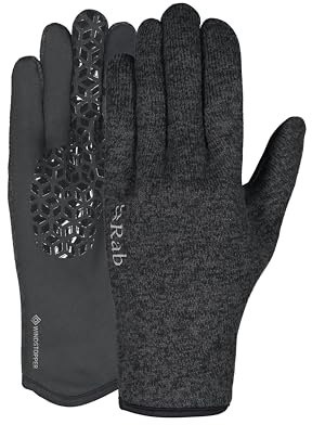 Rab Men's Quest Windstopper Gloves - Gore-Tex Windproof Fleece Glove for Hiking & Trekking - Anthracite - Large