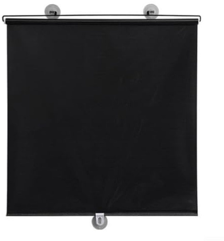 HpLive Saugnapf Verdunkelungsrollo Ohne Bohren Selbstklebend Plissee Rollo für Fenster Auto und Büro 125x50cm Schwarz(Schwarz)