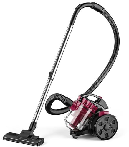 Beutelloser Staubsauger, 2500W Staubsauger Beutellos, Staubsaugers ohne Beutel 15 kPa, Leise, mit HEPA Filter, Staubbehälters 1,5 L, kompakt und leicht, für Teppiche, Harte Böden, Tierhaare (B)