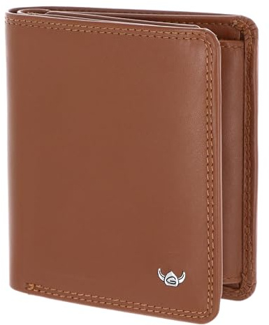 Golden Head Leder Geldbörse Polo RFID Protect Kombischeintasche 1119 Cognac braun