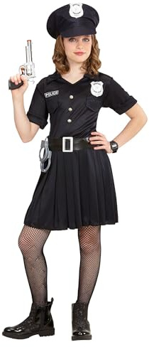 W WIDMANN MILANO Party Fashion - Kinderkostüm Polizistin, Kleid, Cop, Polizei Uniform, Faschingskostüme