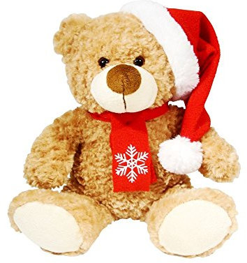 Soft Plush Bailey Christmas Teddy Bear Cuddly Toy 26cm