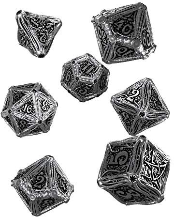 Q-Workshop MCT35 - Metal Call of Cthulhu Dice Set (7)