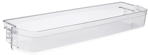 VIOKS Türfach Flaschenhalter Mitte Ersatz für Bаuknecht 481010678523 C00326181 Elеctrolux 4006191540 Smeg 760392046 766134611- Flaschenfach 442 x 104 x 53 mm Abstellfach für Kühlschrank