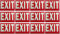 Cotton Fly Exit-Schild, leuchtet im Dunkeln, 22,9 x 30,5 cm, nachleuchtend, 12 Stück