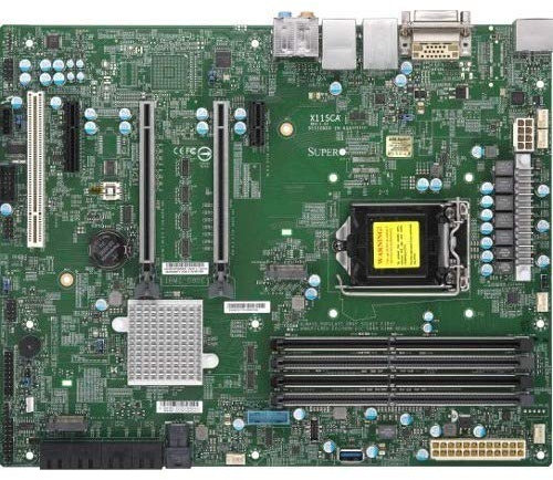 Supermicro X11SCA Workstation Motherboard - Intel Chipset - Socket H4 LGA-1151-64 GB DDR4 SDRAM Maximum RAM - DIMM, UDIMM - 4 x Memory Slots - Gigabit Ethernet - 4 x USB 3.1 Port - HDMI - DVI - 8 x