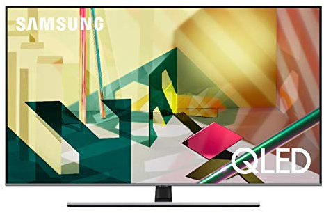 Samsung TV QE55Q74TATXZT Serie Q70T Modello Q74T QLED Smart TV 55, con Alexa integrata, Ultra HD 4K, Wi-Fi, Silver, 2020, Esclusiva Amazon