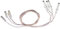 Marel Shop® - Accensione Candele per Piano Cottura Tripla Corona Altezza 3,9 cm Cavo 70 cm 4 PZ compatibile con Ariston, Smeg, Indesit