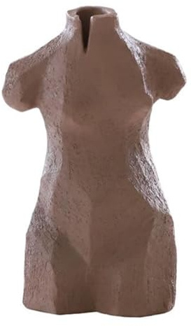Cooee Design - Skulptur - Leah - Earth Brown - Beton - Maße (LxBxH): 11,5 x 7 x 18 m
