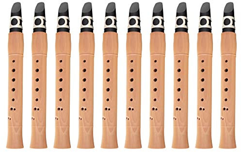 Classic Cantabile X-20 Taschensaxophon 10er Set - C-Stimmung - Birne - inkl. Etui, Reinigungsset und Blatt - 10 Stück im Spar-Set