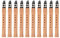 Classic Cantabile X-20 Taschensaxophon 10er Set - C-Stimmung - Birne - inkl. Etui, Reinigungsset und Blatt - 10 Stück im Spar-Set