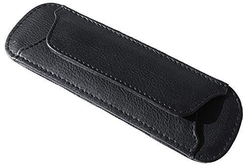 STILORD Schulterpolster Leder Gepolstert Anti-Rutsch Taschengurt Shoulder Pad Trageriemen Schulterriemen Schultergurt abnehmbar aus echtem Vintage Leder, Farbe:schwarz