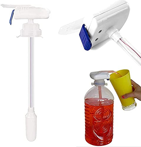 Magic Tap Automatischer Trinkhalm, Automatischer Getränkespender Gadget Auslaufsicher, Tragbarer elektrischer Wasserhahn, Automatischer Wasserspender Pumpen Milch, Saft, Bier,