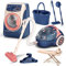 Mini Cleaning Toy Set for Kids, Pretend Household Tool Toy Set with Mop, Washing Machine, Vacuum Cleaner, Ironing Machine Role Play Cleaning Household Set Learning Educational Toy for Kids Boys Girls