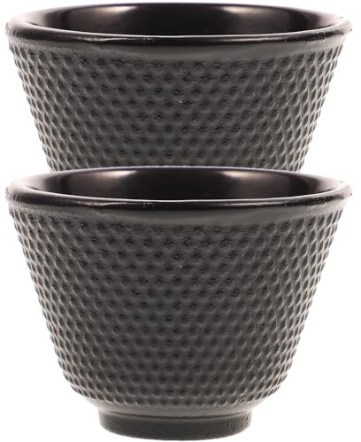BESTonZON 2 Pièces Thé Tasse à Thé En Fonte Tasse De Thé En Fonte Tasse De Thé Noir
