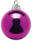 Deco Woerner Pinke, glänzende Weihnachtskugeln aus schwer entflammbarem Kunststoff, 10 cm Ø - 6 Stück