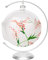 KIAPPO Hängende Laterne Glas mundgeblasen Buntglas-Effekt Tischlaterne Wohnzimmer Deko Tischdeko Tischdekoration Weihnachtsdekoration Kerzen Ständer für Weihnachts Windlicht Lampe Kleine Blumen